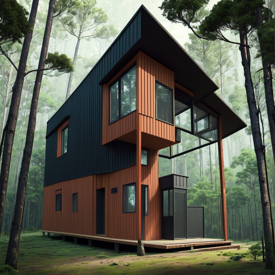 A conceptual prefabricated house